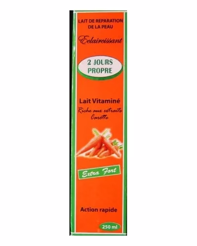 2 JOURS PROPRE LAIT CAROTTE 250ml