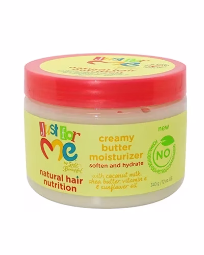 JUST FOR ME NATURAL HAIR NUTRITION CREAMY BUTTER MOISTURERIZER 340g