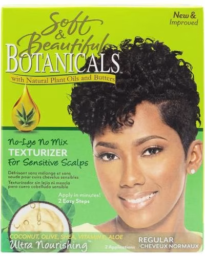 Soft and Beautiful Botanicals No-Lye No Mix Texturizer Regular 2 Applications