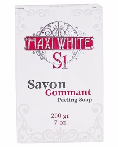 MAXI WHITE S1 SAVON GOMMANT PEELING SOAP 200G