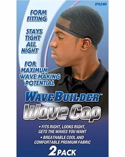 WaveBuilder Wave Cap - Black (2 pack)