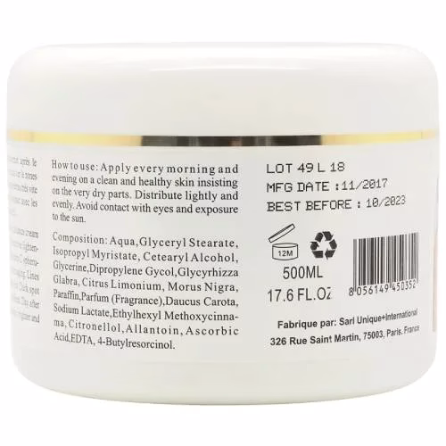 White Express Fairer Skin in 15 Days Extra Whitening Cream 500ml – Image 3