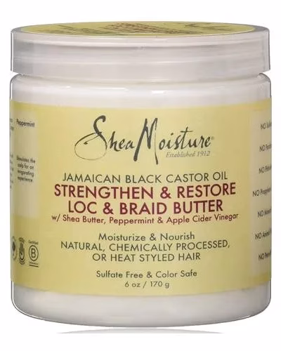Shea Moisture Jamaican Black Castor Oil Strengthen & Restore Loc & Braid Butter 170g