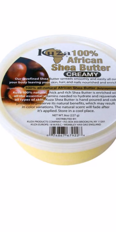 KUZA 100% AFRICAN SHEA BUTTER CREAMY 236ML