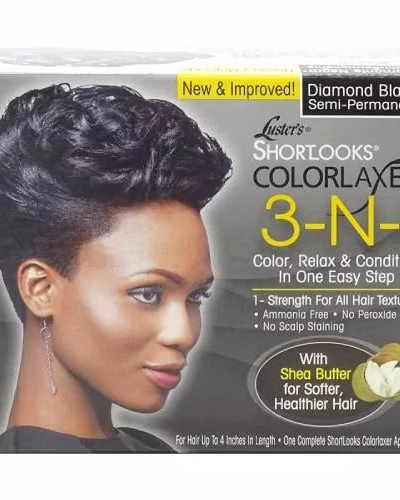 LUSTERS SHORTLOOKS COLORLAXER 3 N 1 SEMI PERMANENT,DIAMOND BLACK