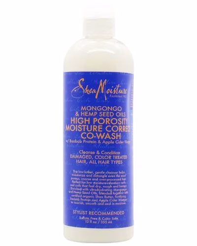 Shea Moisture Mongongo & Hemp Seed Oils High Porosity Moisture Co-Wash 355ml