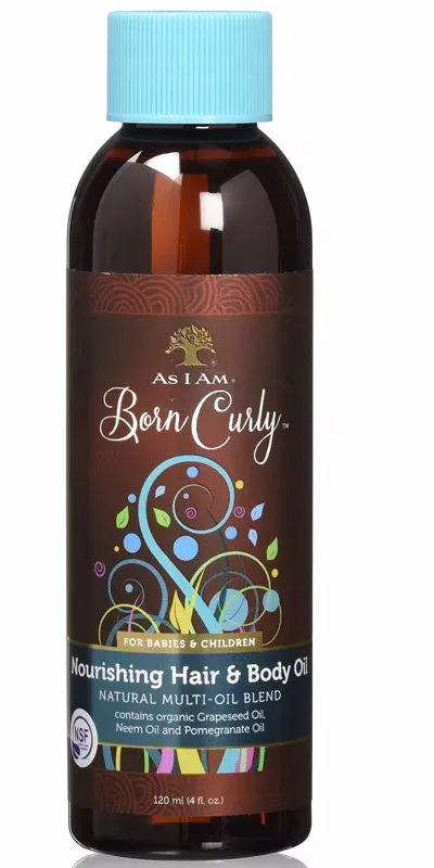 AS I AM BORN CURLY NOURISHING HAIR & BODY OIL 120M