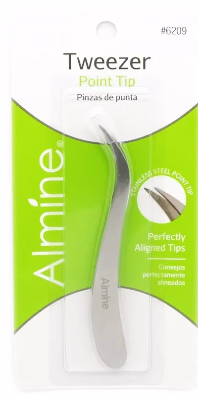 Almine Stainless Steel Point Tip Tweezers