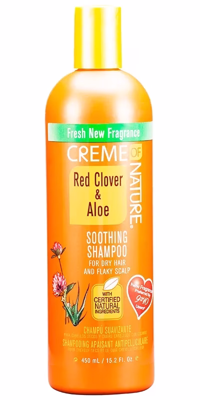 CREME OF NATURE RED CLOVER & ALOE SOOTHING SHAMPOO
