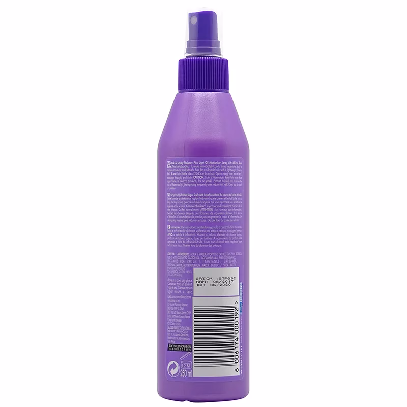 DARK & LOVELY MOISTURE PLUS LIGHT MOISTURISER SPRA – Image 2