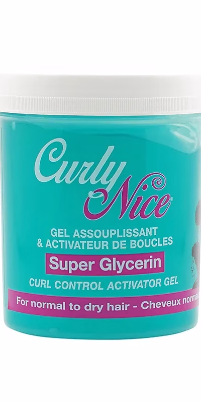CURLY NICE SUPER CLYCERIN CURL ACTIVATOR GEL BLUE: