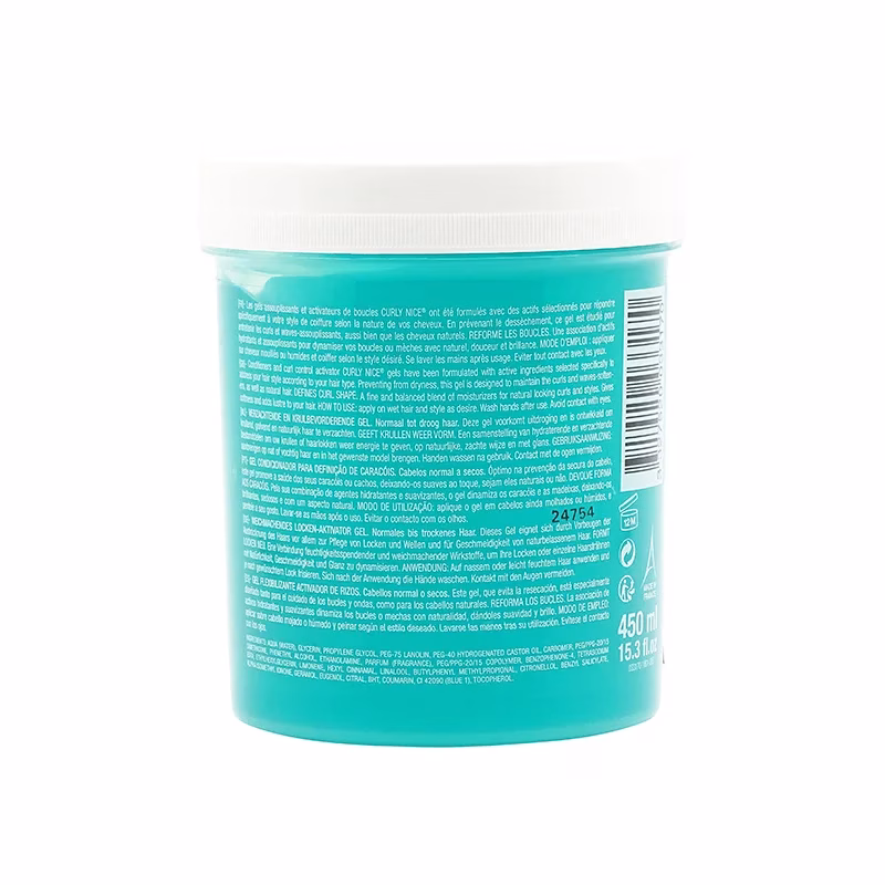 CURLY NICE SUPER CLYCERIN CURL ACTIVATOR GEL BLUE: – Image 3