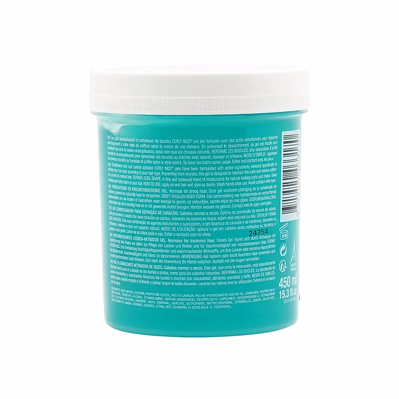 CURLY NICE SUPER CLYCERIN CURL ACTIVATOR GEL BLUE: – Image 4