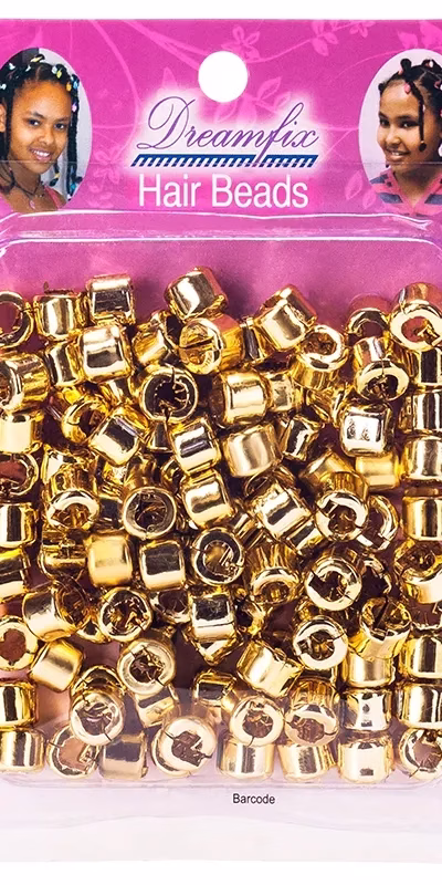 DREAMFIX HAIR BEADS SNAP ON CLIPS/HAARPERLEN, GOLD