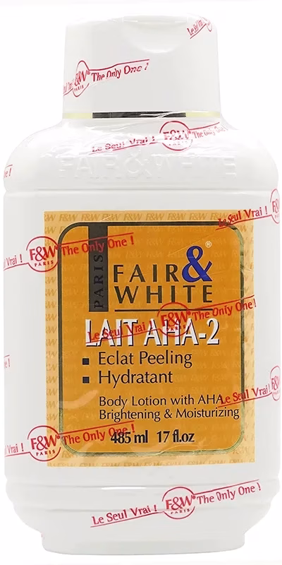FAIR & WHITE AHA-2 BODY LOTION 500ML