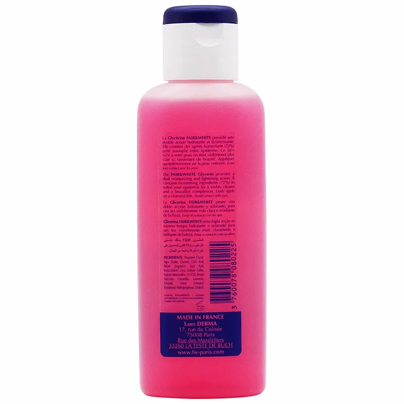FAIR & WHITE GLYCERINE ROSE 125ML – Image 2