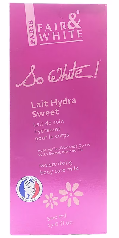 FAIR & WHITE SO WHITE SWEET HYDRA LAIT 500ML 17.6o
