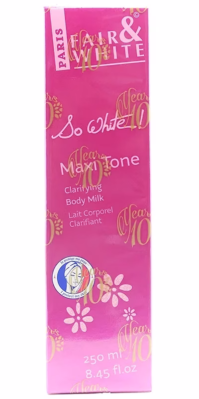 FAIR & WHITE SO WHITE MAXI TONE BODY MILK 250ML