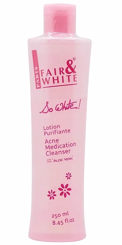 FAIR & WHITE SO WHITE ACNE MEDICATION CLEANSER 250