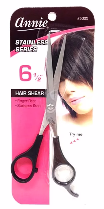 Annie Hair Shear 6.5 Black #5005