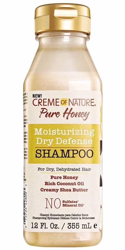 CREME OF NATURE PURE HONEY MOISTURIZING DRY DEFENSE SHAMPOO