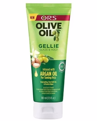 ORS OLIVE OIL GELLIE GLAZE & HOLD 3,5OZ WITH ARGAN OIL FOR TAMING FRIZZ 100ML