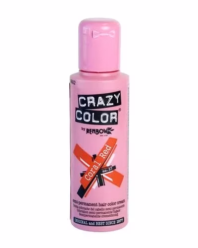 CRAZY COLOR  57 CORAL RED