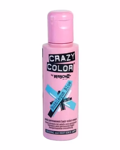 CRAZY COLOR 63 BY BUBBLEGUM BLUE 100 ML