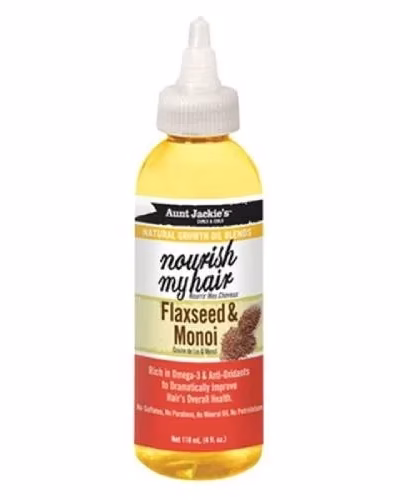 Aunt Jackie's Growth Oil nourish my hair Flaxseed & monoi oil 118ml