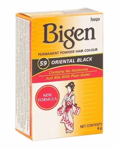 BIGEN #59 ORIENTAL BLACK PERMANENT POWDER HAIR COLOR
