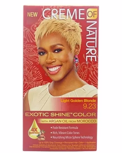 CREME OF NATURE EXOTIC SHINE COLOR 9.23 LIGHT GOLD