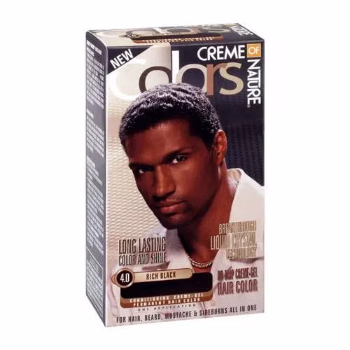 CREME OF NATURE HAIR COLORS FOR MEN 4.0 RICH BLACK