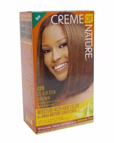 CREME OF NATURE MOISTURE RICH HAIR COLOR C20 LT GO