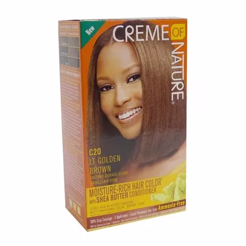 CREME OF NATURE MOISTURE RICH HAIR COLOR C20 LT GO