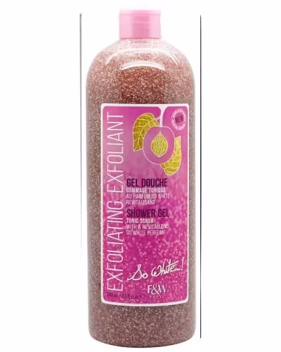 FAIR & WHITE SO WHITE  SHOWER GEL TONIC SCRUB 940M