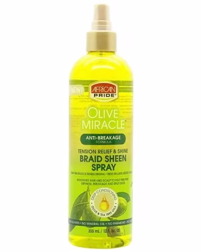 AFRICAN PRIDE OLIVE MIRACL BRAID SHEEN SPRAY 355ml