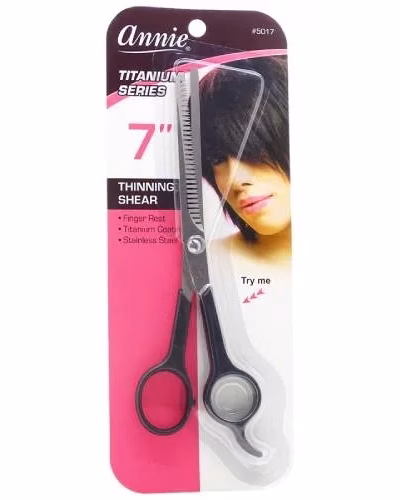 Annie Thinning Shears 7 Black 24 Teeth #5017