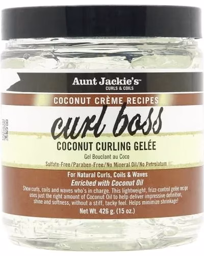 AUNT JACKIE'S CURL BOSS COCONUT CURLING GELEE 444M