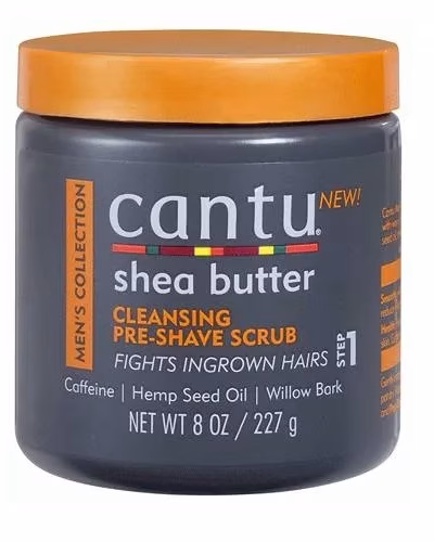 CANTU MEN'S CLEANSING PRE-SHAVE SCRUB 8oz 227g