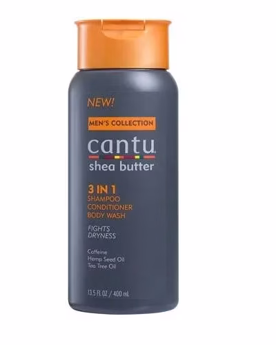CANTU MEN'S COLLECTION 3IN1 SHAMPOO CONDITIONER BODY WASH 400ML