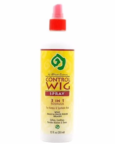 African Essence Control Wig Spray 3 in 1 Formula For Human & Synthetic Hai 355ml