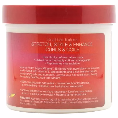 AFRICAN PRIDE ARGAN MIRACLE CURLY SMOOTHIY 355ml – Image 2