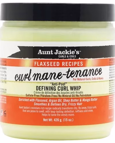 AUNT JACKIE'S CURLS & COILS FLAXSEED RECIPES CURL MANE TENANCE 426g
