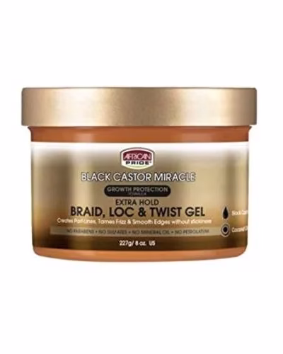 AFRICAN PRIDE BLACK CASTOR LOC & TWIST GEL 227g