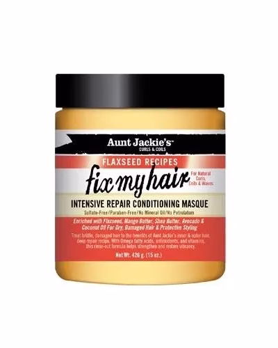 AUNT JACKIE'S CURLS & COILS FLAXSEED RECIPES FIX MY HAIR CONDITIONING MASQUE 426g