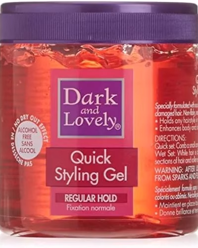 DARK & LOVELY QUICK STYLING GEL REGULAR HOLD 4OZ/2