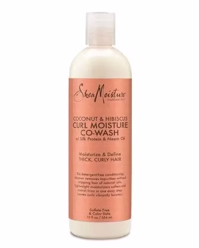 SHEA MOISTURE COCONUT  HIBISCUS CURL MOISTURE CO-WASH 12Oz